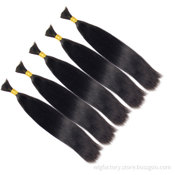 Cuticle Aligned Hair,Wholesale Virgin Human Bulk Hair Vendors, Mink Brazilian Hair Unprocessed 100% Human Hair Bulk